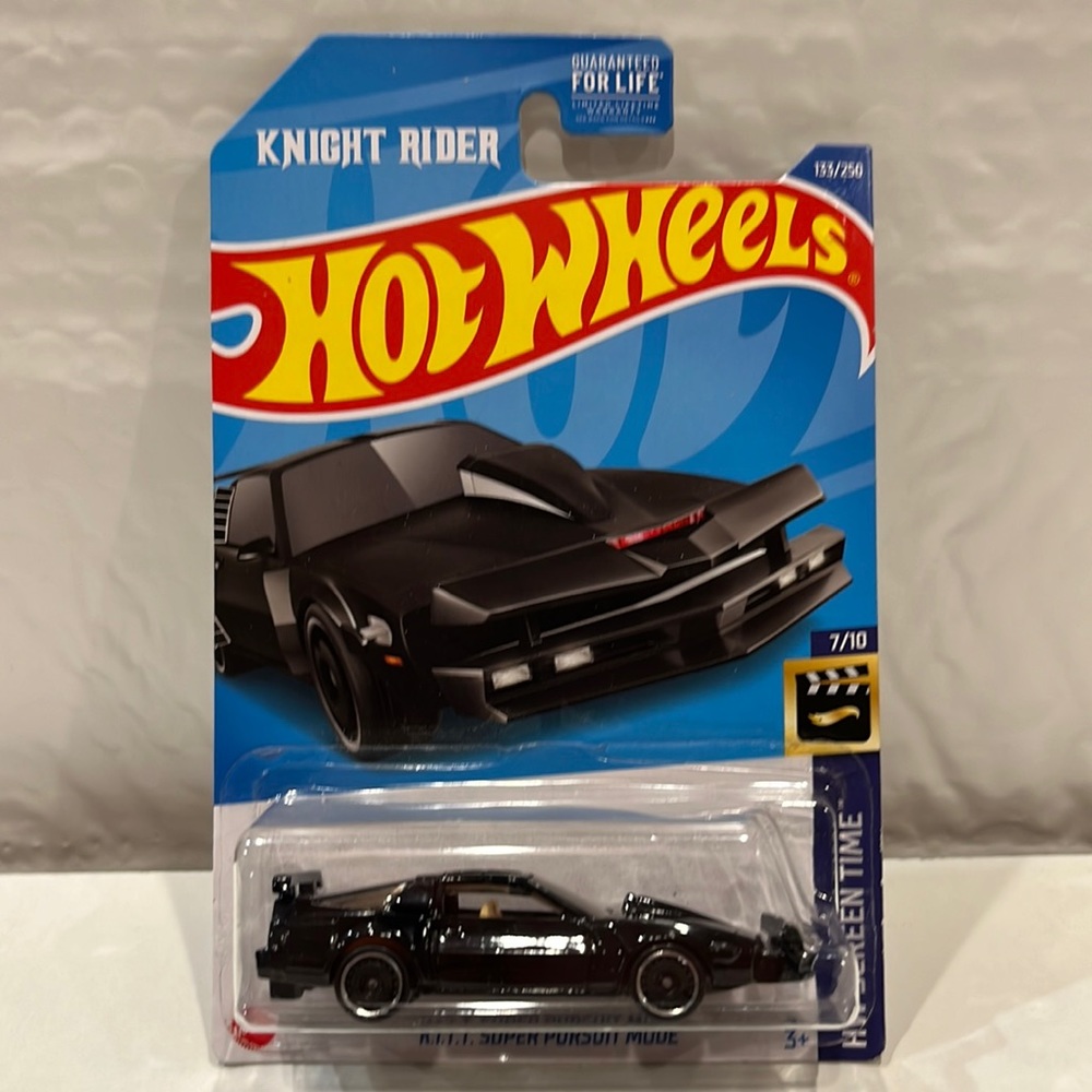 Hot Wheels KNIGHT RIDER K.I.T.T. Super Pursuit Mode 7/10 HW Screen Time 133/250